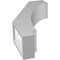 Ekena Millwork 3 1/2-in. W x 10-in. D x 18-in. H Imperial Architectural Grade PVC Knee Brace BRCP035X10X18IMP - alternate 3